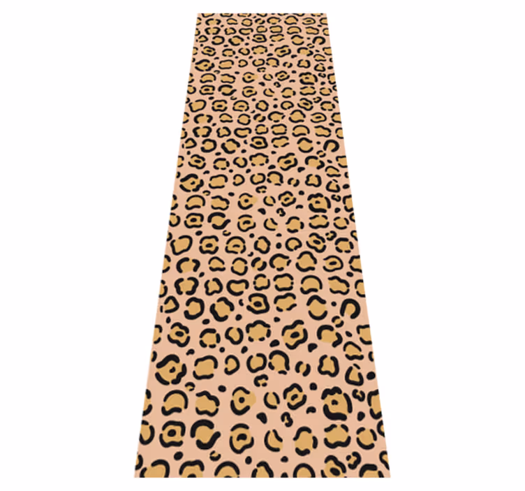 Tepih z živalskim potiskom leopardji pastelni print - TenStickers