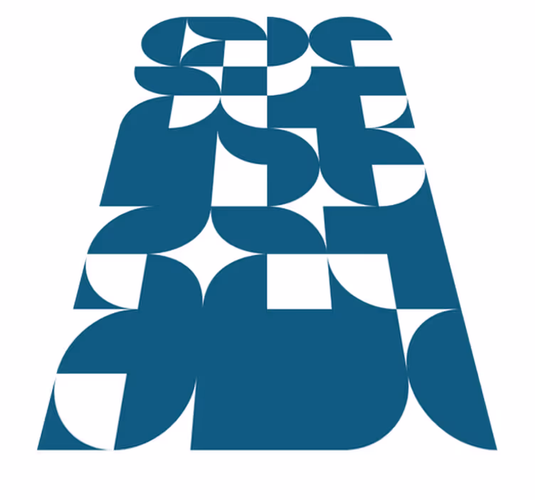 Sodobne vinilne preproge modri krožni geometrijski vzorec - TenStickers