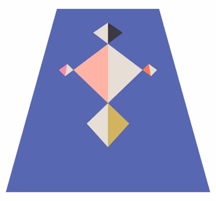 Sodobne vinilne preproge geometrijski vzorci - TenStickers