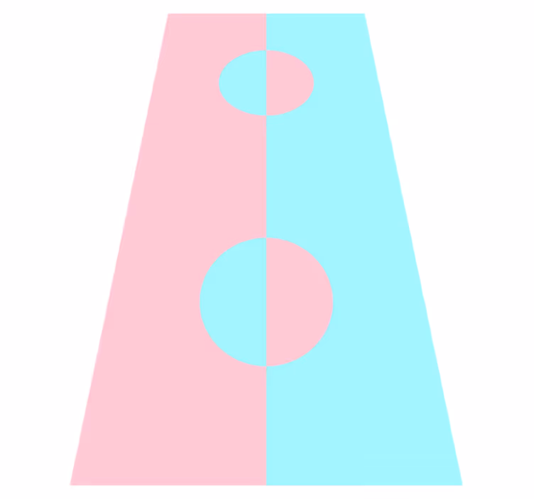 Sodobne vinilne preproge geometrijski okrogli barvni blok - TenStickers