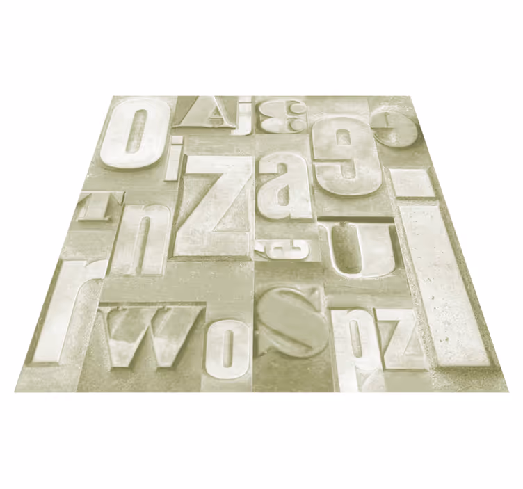 Vinilne preproge z napisom 3d industrijski stil - TenStickers