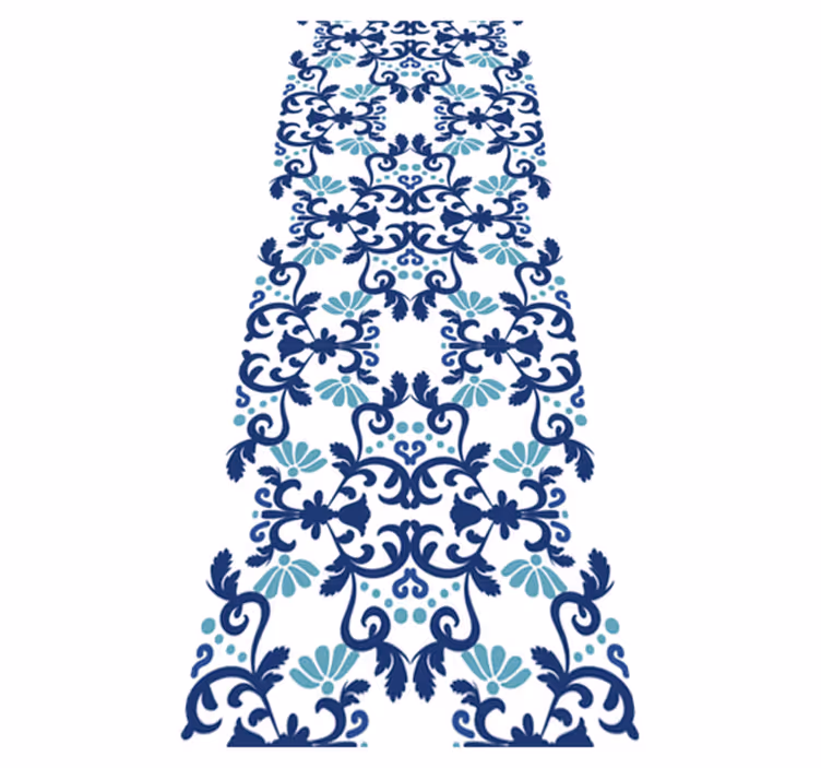 Vintage vinilna preproga klasičnega damask stila - TenStickers