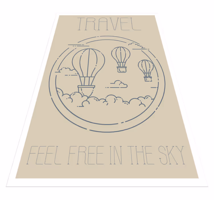 Vinilne preproge z napisom minimalistični balonček - TenStickers