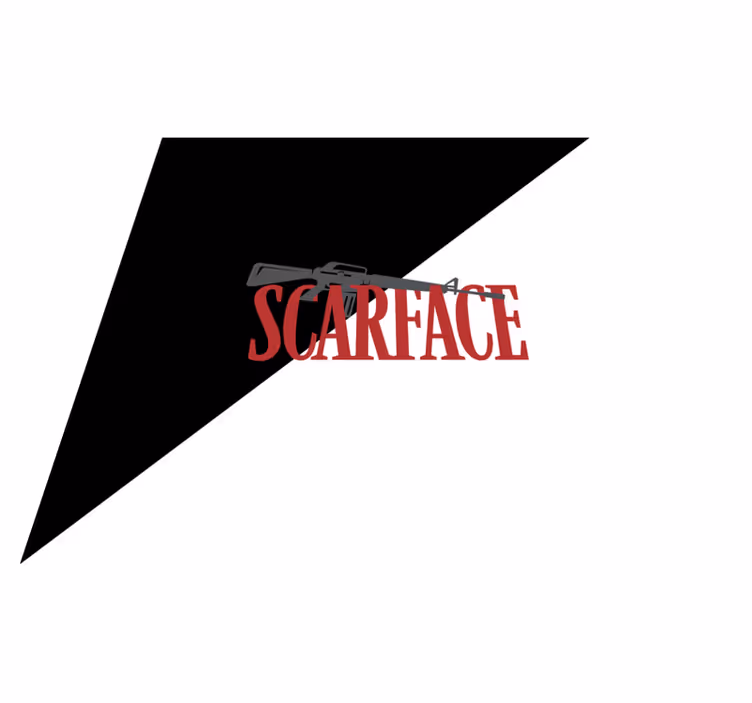 Vinilne preproge z napisom slika iz filma scarface - TenStickers