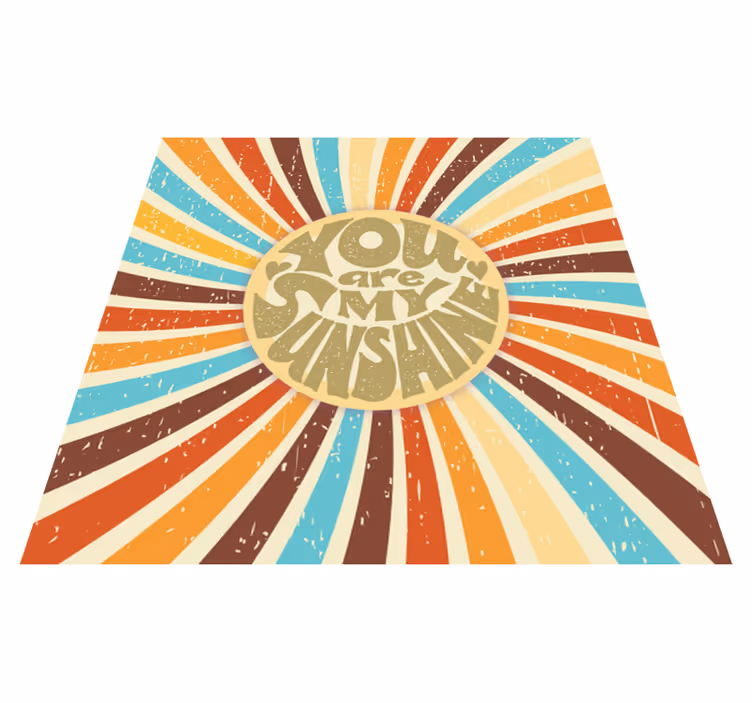 Vinilne preproge z napisom ti si moje sonce - TenStickers