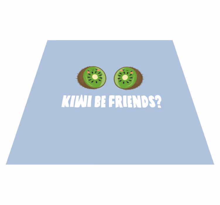 Vinilne preproge z napisom smešna misel s kiviji - TenStickers