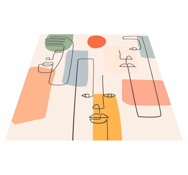 Vinilne preproge z geometrijskimi vzorci obrazi - TenStickers