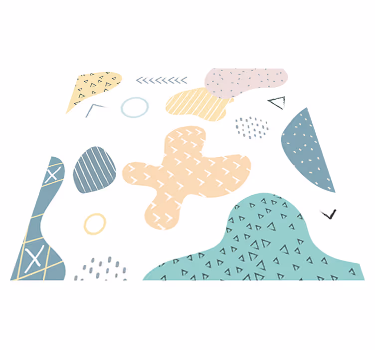 Vinilne preproge z geometrijskimi vzorci v grunge slogu - TenStickers