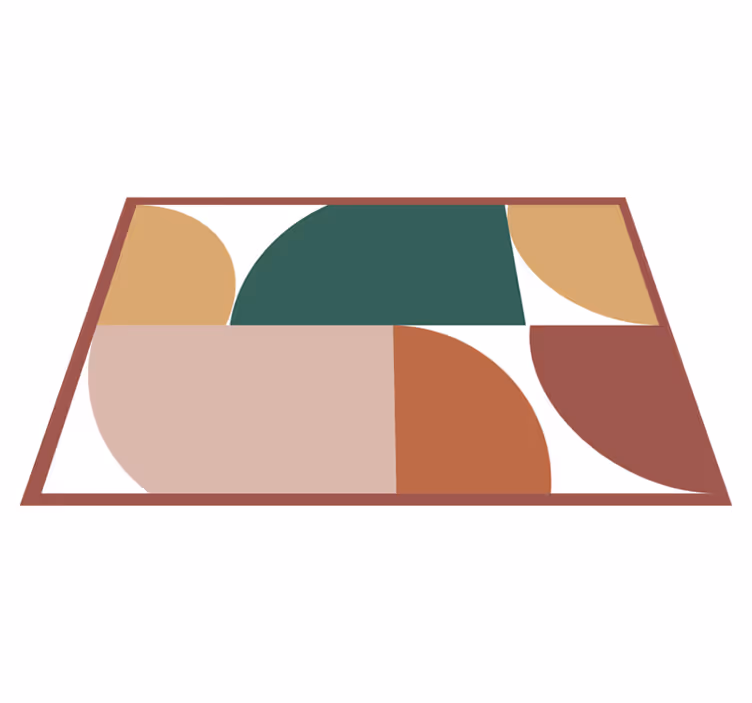 Vinilne preproge z geometrijskimi vzorci abstraktna umetnost - TenStickers