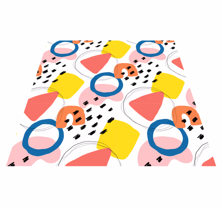 Vinilne preproge z geometrijskimi vzorci umetniški vzorci - TenStickers