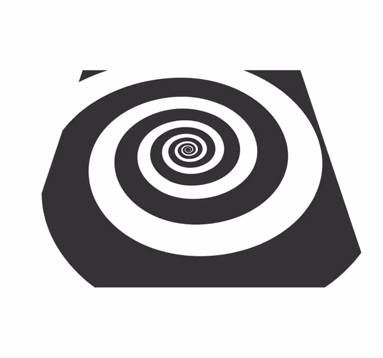 Vinilne preproge z geometrijskimi vzorci spiralno gibanje - TenStickers