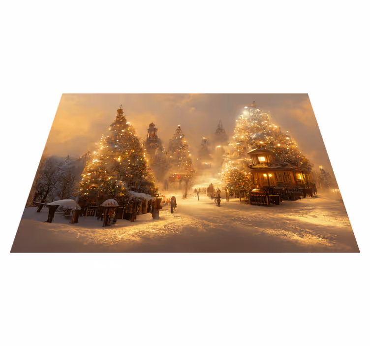 Božična vinilna preproga zimska pravljica - TenStickers