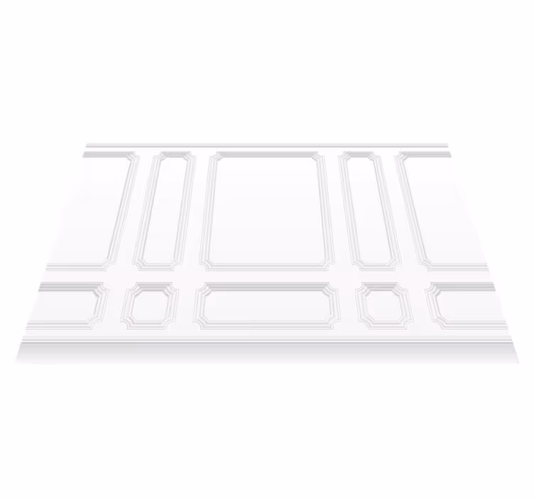 Bel vinilni preproga klasični kvadrati - TenStickers