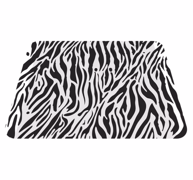 Bel vinilni preproga vzorec zebra - TenStickers