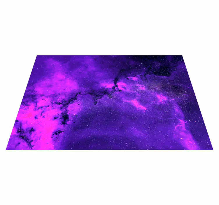 Vinilna preproga v vijolični barvi kozmična nebula - TenStickers