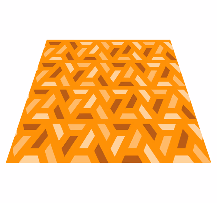 Oranžni vinilni preproga geometrijski oranžni toni - TenStickers