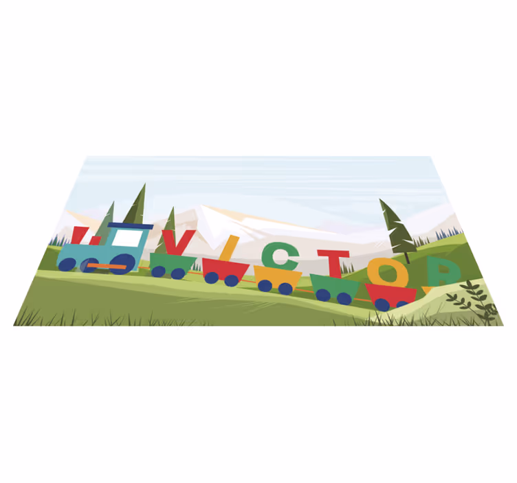 čudovite personalizirane vlačilke vinila preproga - TenStickers