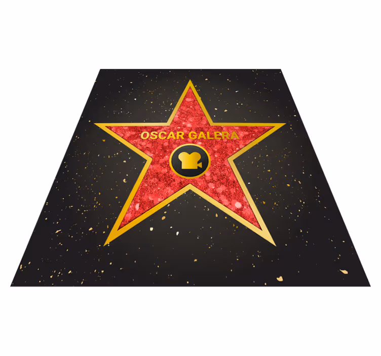 Personaliziran hollywood star vinil preproga - TenStickers