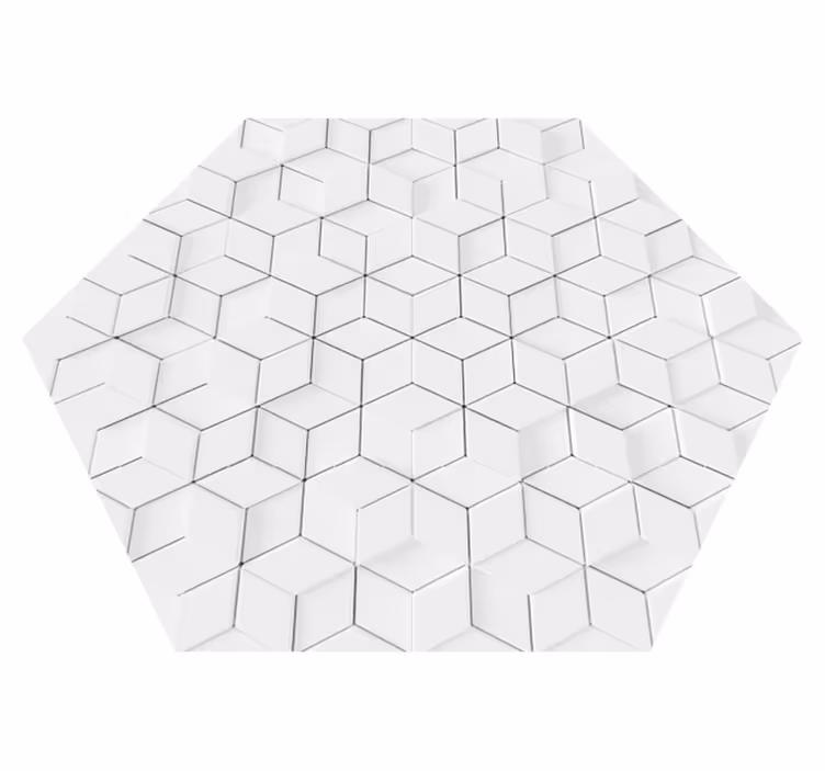 Geometrijski učinek reliefnega vinilnega odeje - TenStickers