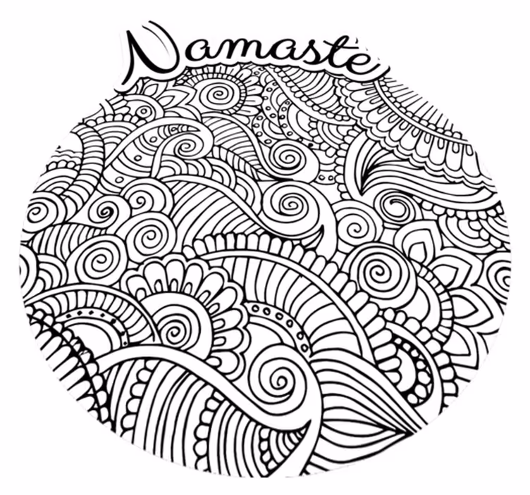 Mandala namaste vinilna preproga - TenStickers