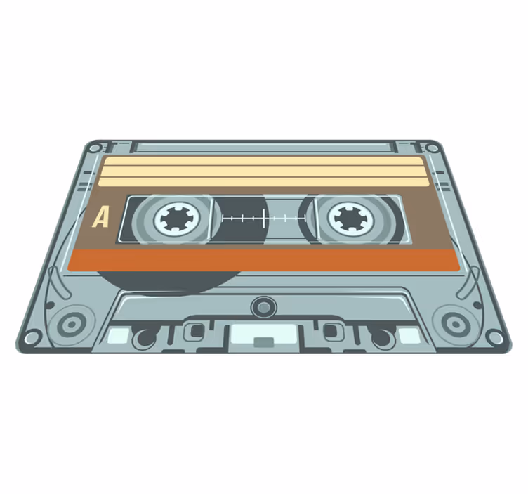 Radijska kaseta vintage vinilna preproga - TenStickers