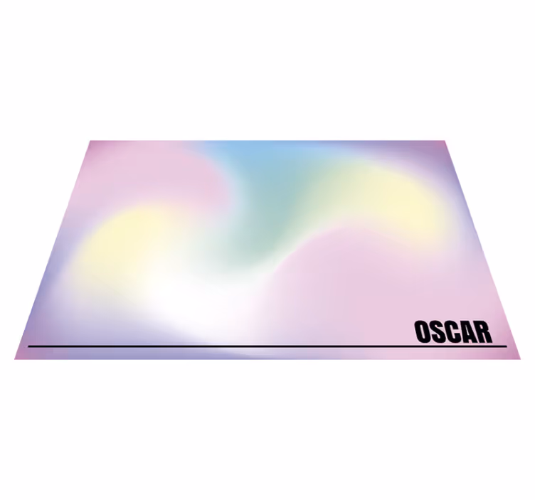 Moderna fluor-preproga z imenom - TenStickers