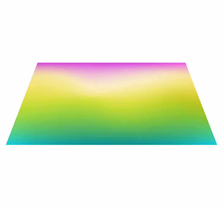 Krasen fluorescenčno obarvan sodoben vinilni preprog - TenStickers
