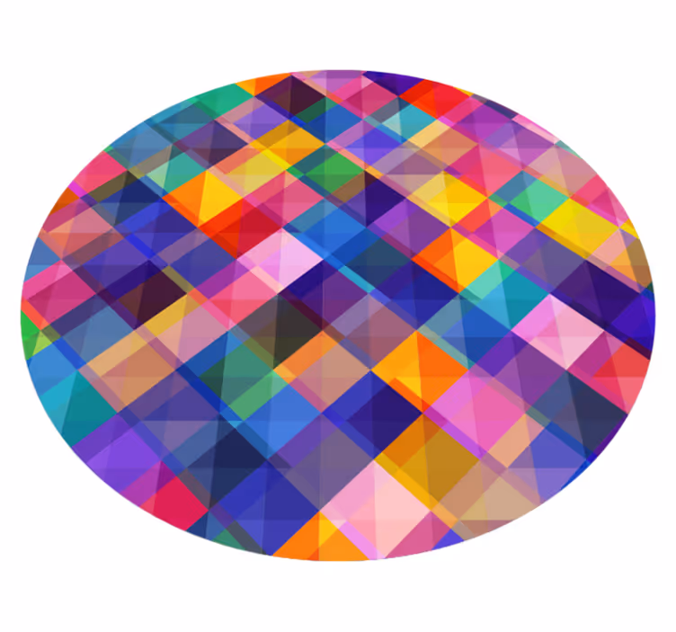 Moderna barvna mozaična vinilna preproga - TenStickers