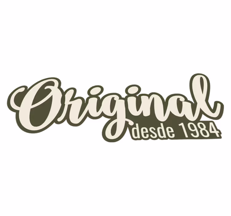 Vinil preproga izvirno leto prilagodljivo leto - TenStickers
