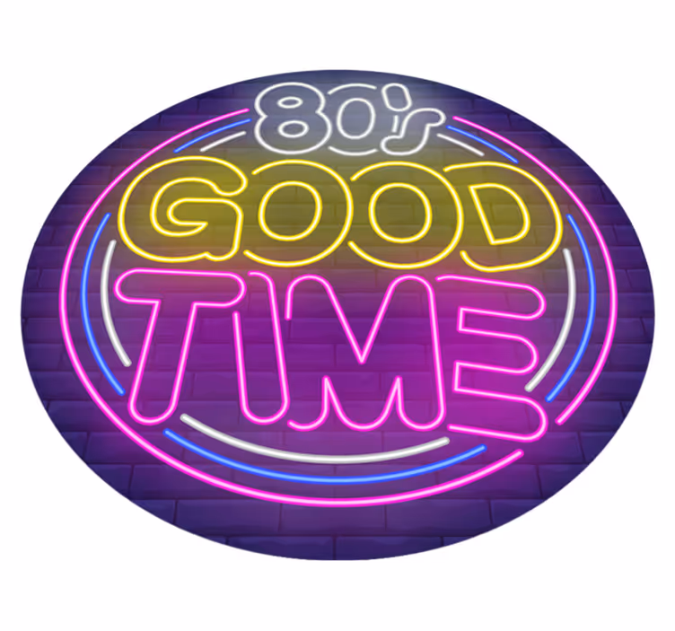 Vintage vinilna preproga - 80-ih je pravi čas - TenStickers
