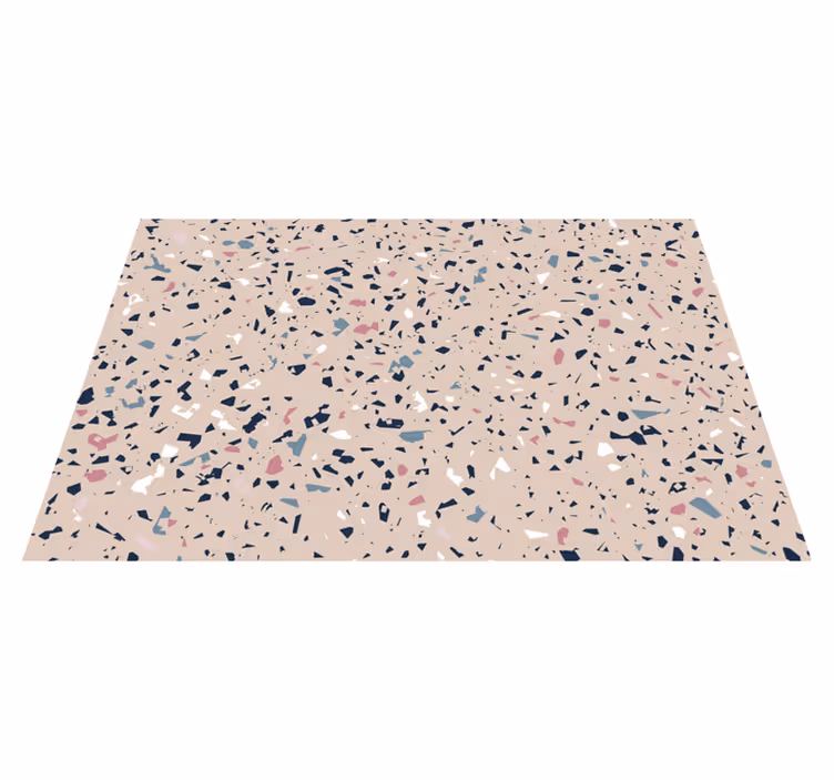 čudovit terrazzo tekstura kamen vinil preproga - TenStickers