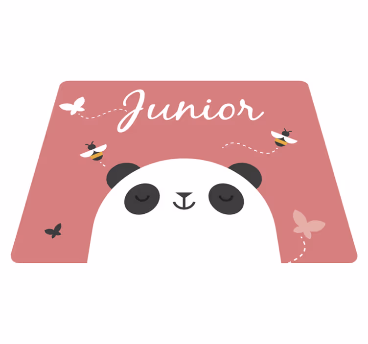 Personalizirana otroška panda vinilna preproga - TenStickers
