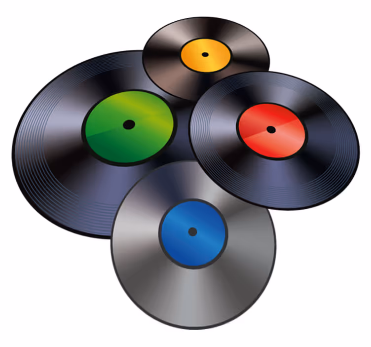 Posname vintage vinil preproge - TenStickers