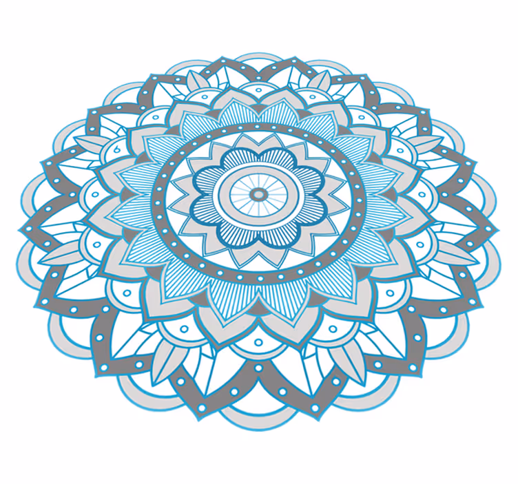 Okrogla mat mandala vinilna preproga - TenStickers