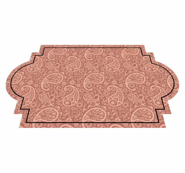 Paisley vzorec vhodna dvorana vinilna preproga - TenStickers