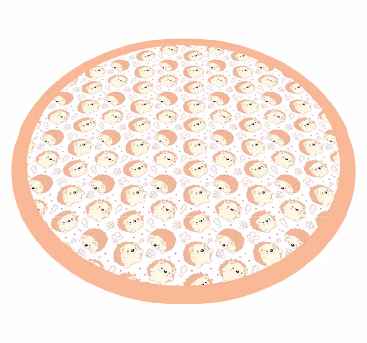 Levji krožni vzorec Vinilna preproga za dojenčke - TenStickers