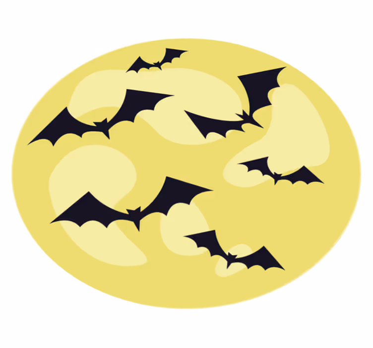 Halloween netopir nočni vzorec vinil preproga - TenStickers
