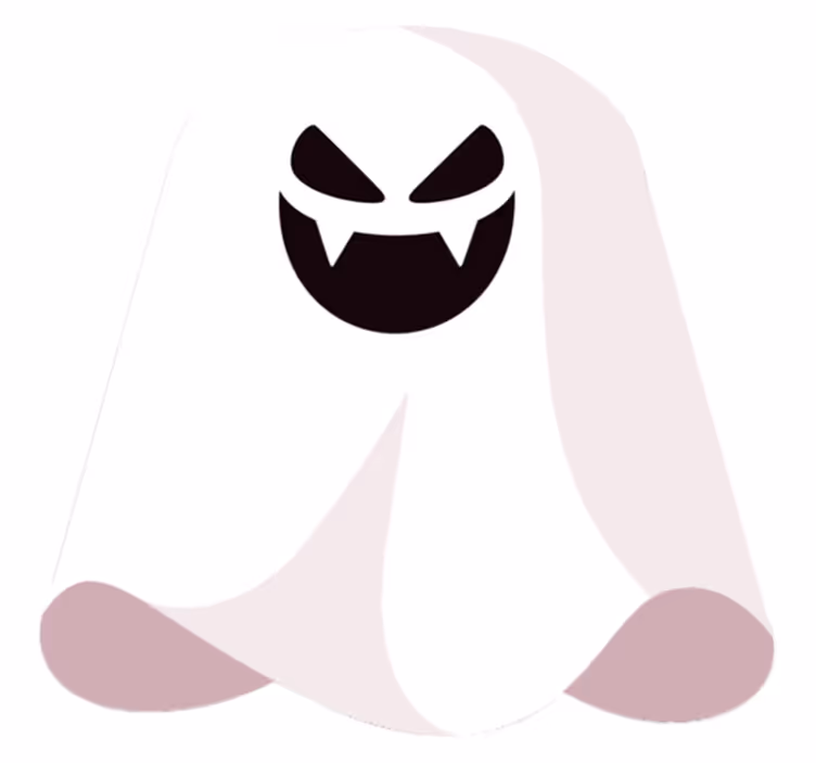 Spooky ghost vinil preproga - TenStickers
