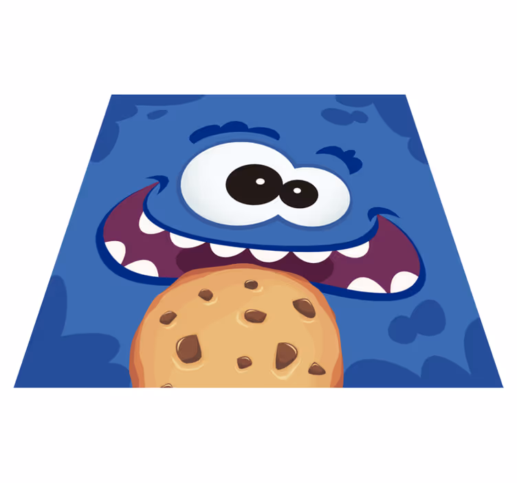 Piškotek pošast otroci vinil preprogo - TenStickers