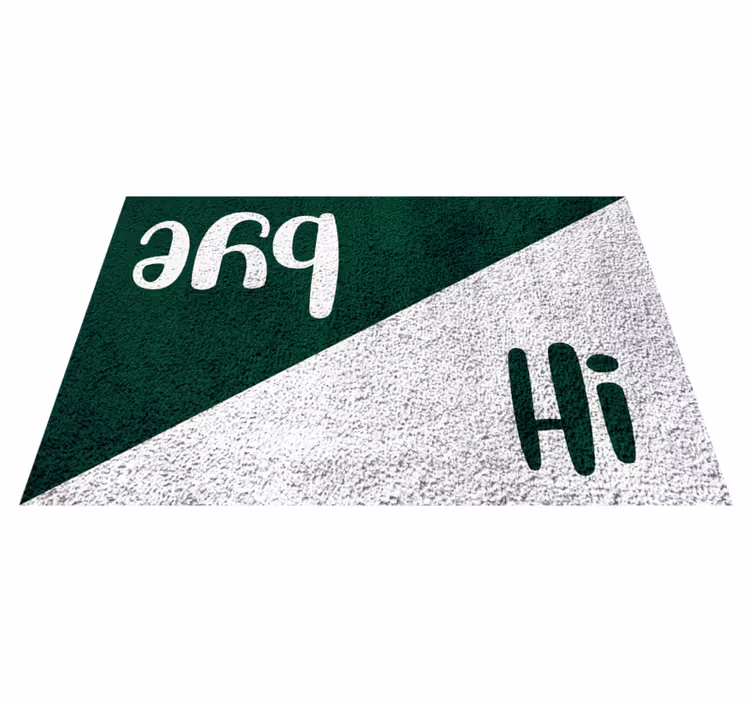 Prahs živjo pozdravljeni vinilne preproge z napisom - TenStickers
