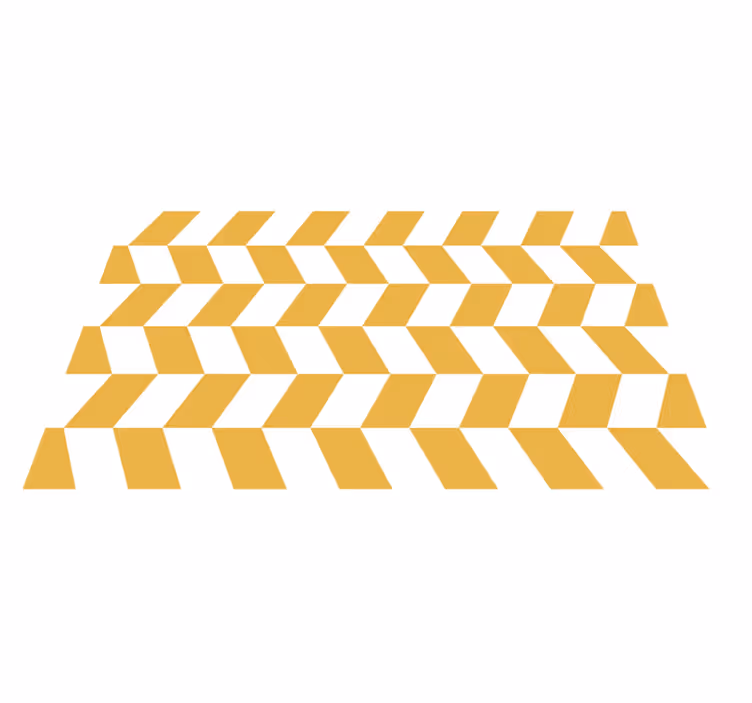 Geometrijska ribja kost Vinilna preproga s črtami - TenStickers