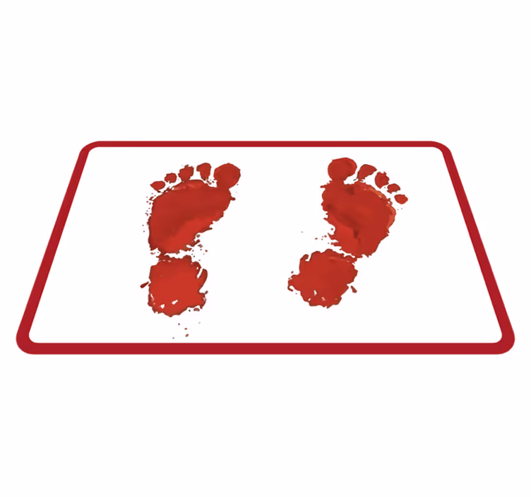 Krvavi odtisi halloween preproge - TenStickers