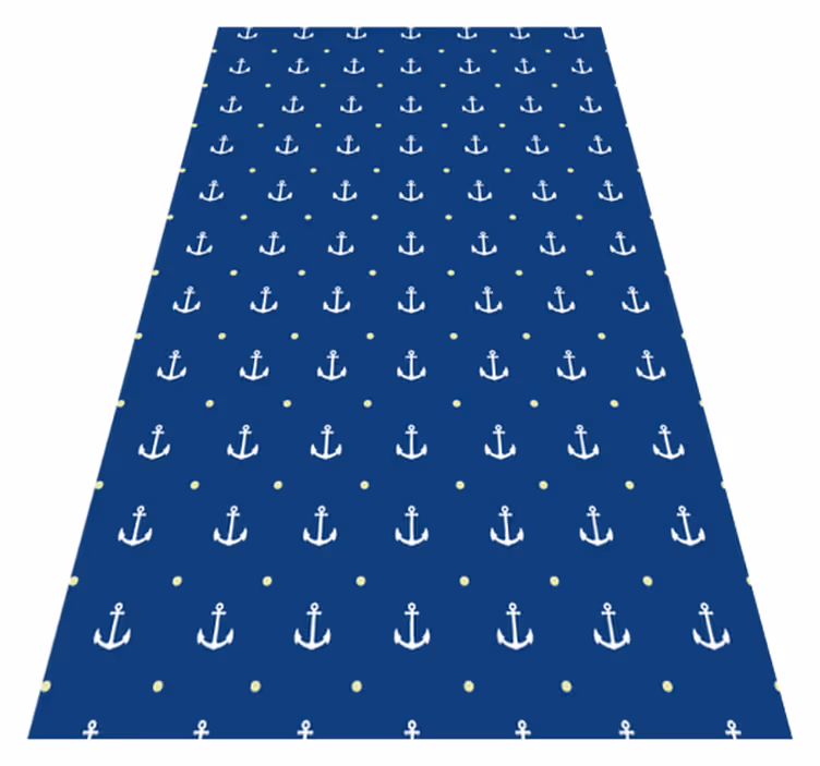Navtična sidra Modra vinilna preproga - TenStickers