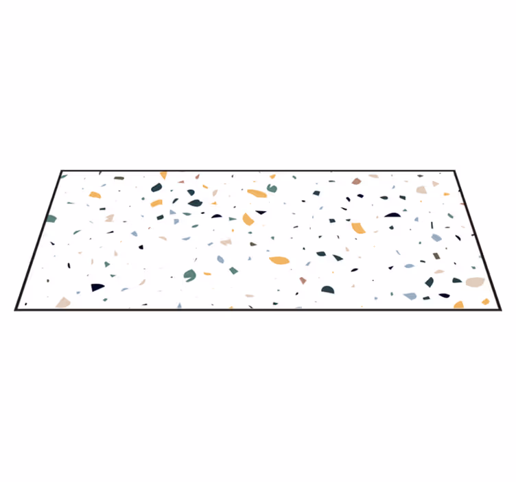 Bela teraco minimalna preproga - TenStickers
