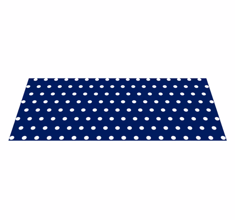Bele pike minimalna vinil preproga - TenStickers