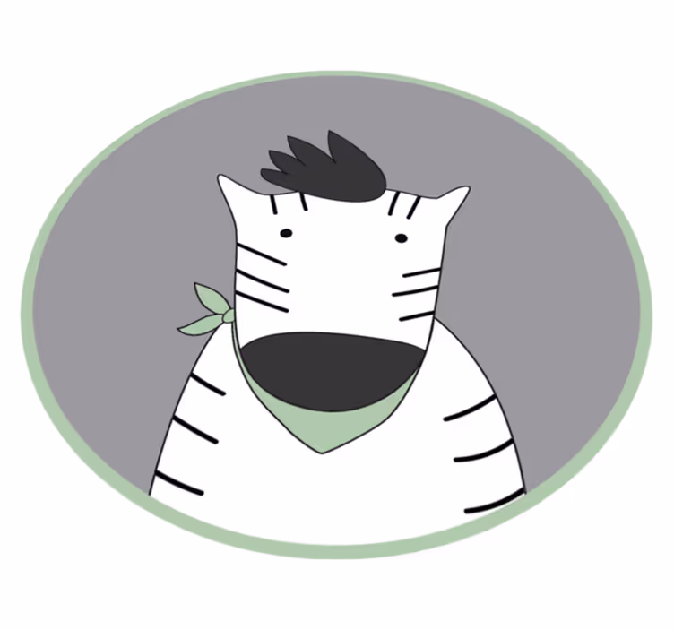 Vinil preproga zebra za otroško preprogo živali - TenStickers