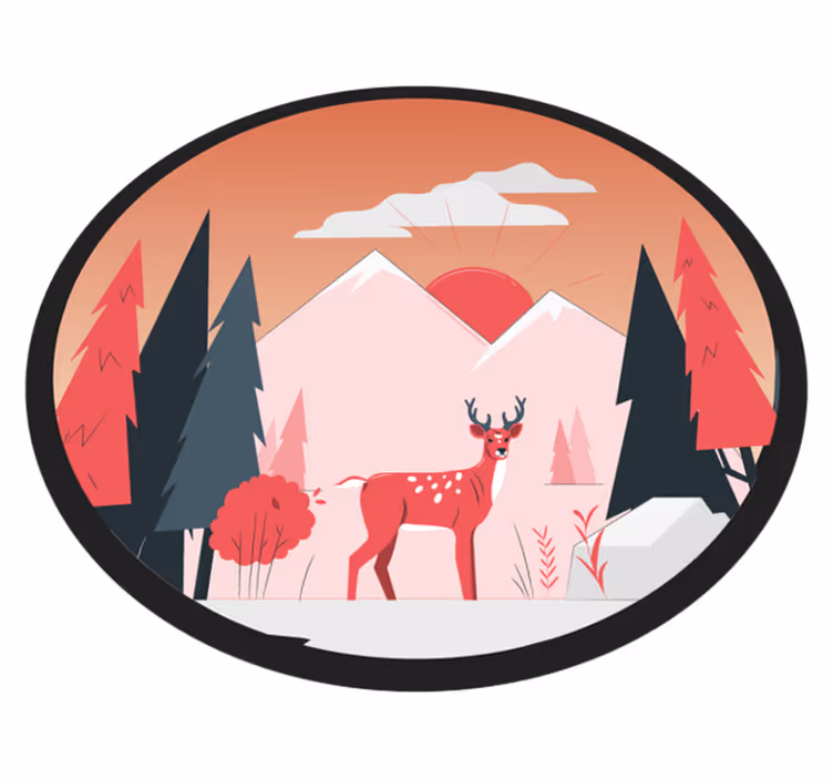 Spokojna divjina Naravne vinilnea preproga - TenStickers