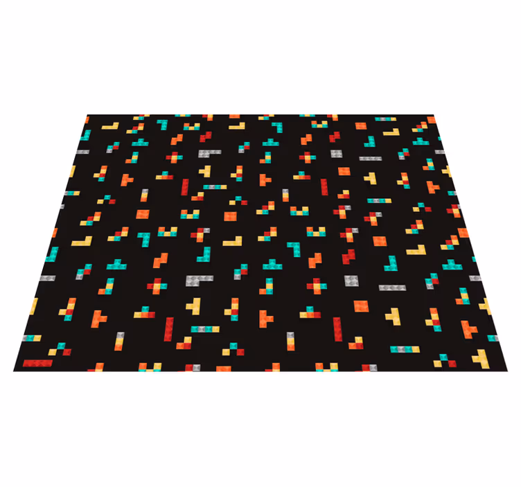 Retro tetris vintage vinil preproga - TenStickers