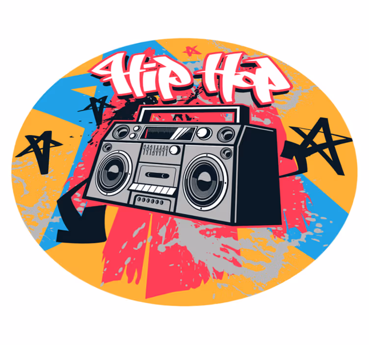 Hip hop plesalka spalnica preproga - TenStickers