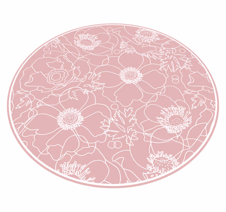 Elegantna roza slikarska tekstura preproga - TenStickers